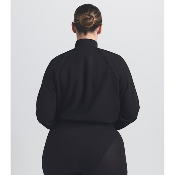 NWOT Nike Skims Matte Tricot Womens Track Jacket Black Size Small